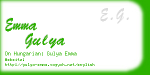 emma gulya business card